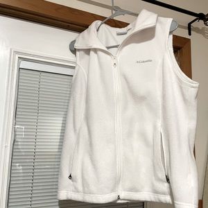 White Columbia vest!! Perfect to go over ANY long sleeve shirt!
